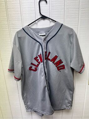 Cleveland Indians Guardians Promo Jersey Sz XL Gray No Name/# MLB Baseball Fan